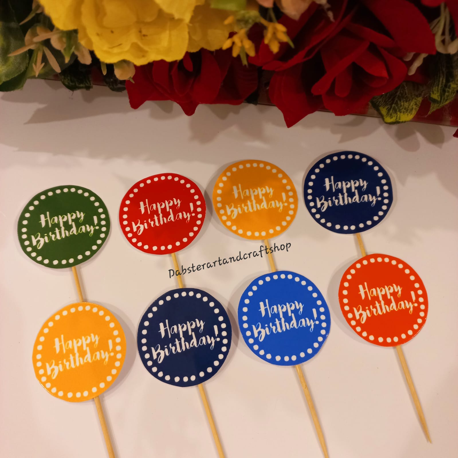 Birthday Cupcake Toppers Set