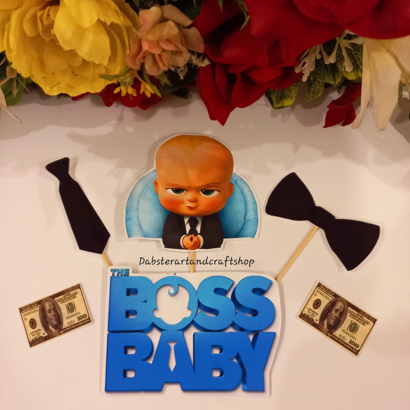 Baby Boss Deluxe Cake Topper & Cupcake Toppers Set /Printed Toppers