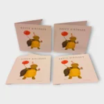 Festive Greeting Cards /Turtle Theme Card/Birthday Cards/Gift Cards