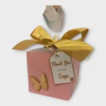 Personalized Pastel Shade Butterfly Theme Goodie Bags/ Goodie Boxes/Favor Boxes