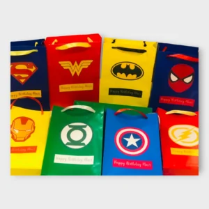 Personalized Colorful Avenger Theme Goodie Bags/ Goodie Boxes/Favour Boxes