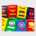Personalized Vibrant Colorful Superhero Theme Goodie Bags/ Goodie Boxes/Favor Boxes