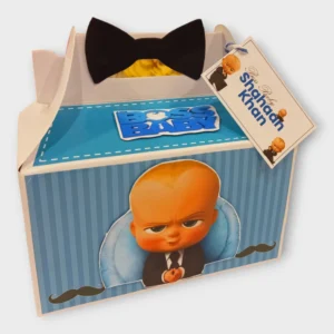 Personalized Blue Boss Baby Theme Goodie Bags/ Goodie Boxes/Favor Boxes