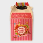 Personalized Colorful Candyland Theme Goodie Bags/ Goodie Boxes/Favor Boxes