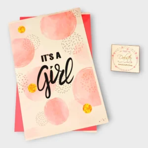 Stylish Its a Girl Cards/ Festive Greeting Cards / Gift Cards