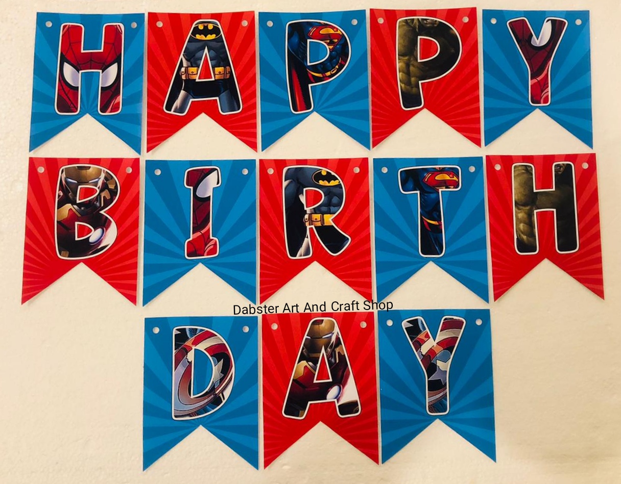 Superhero Wall Decor Party Banner