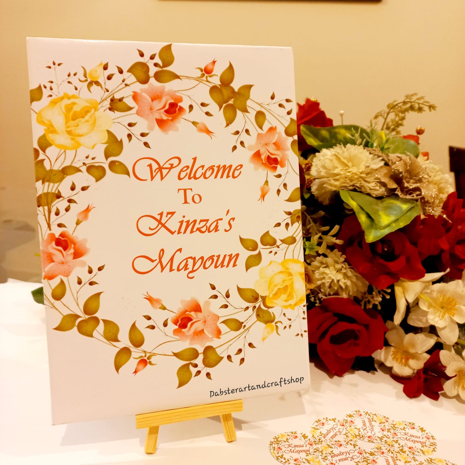 Classic Wooden Board for Mayoun/Customized Welcome Wooden Board A4/A3/Mayoun Board