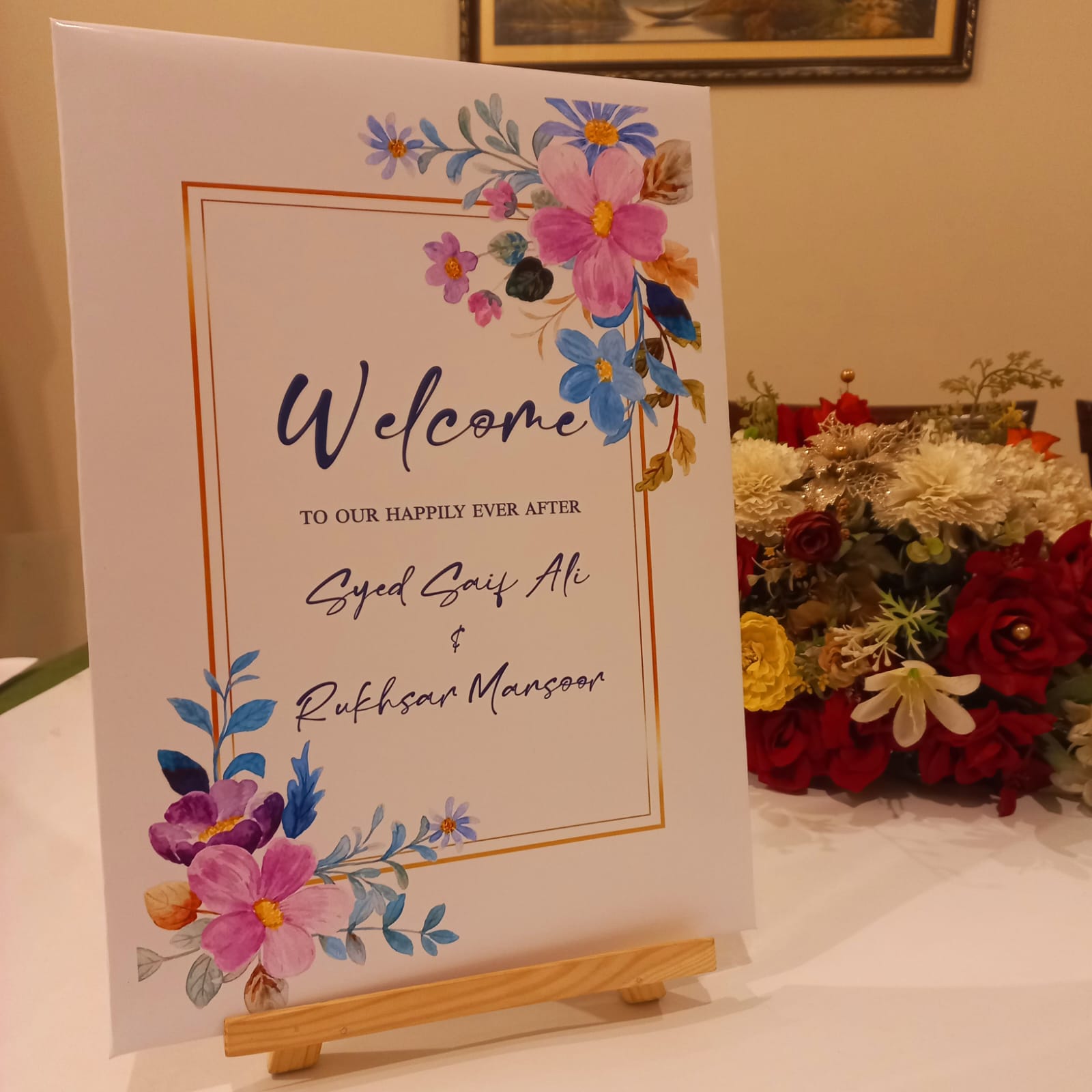 Customized Welcome Wooden Board A4/A3/Engagement Board