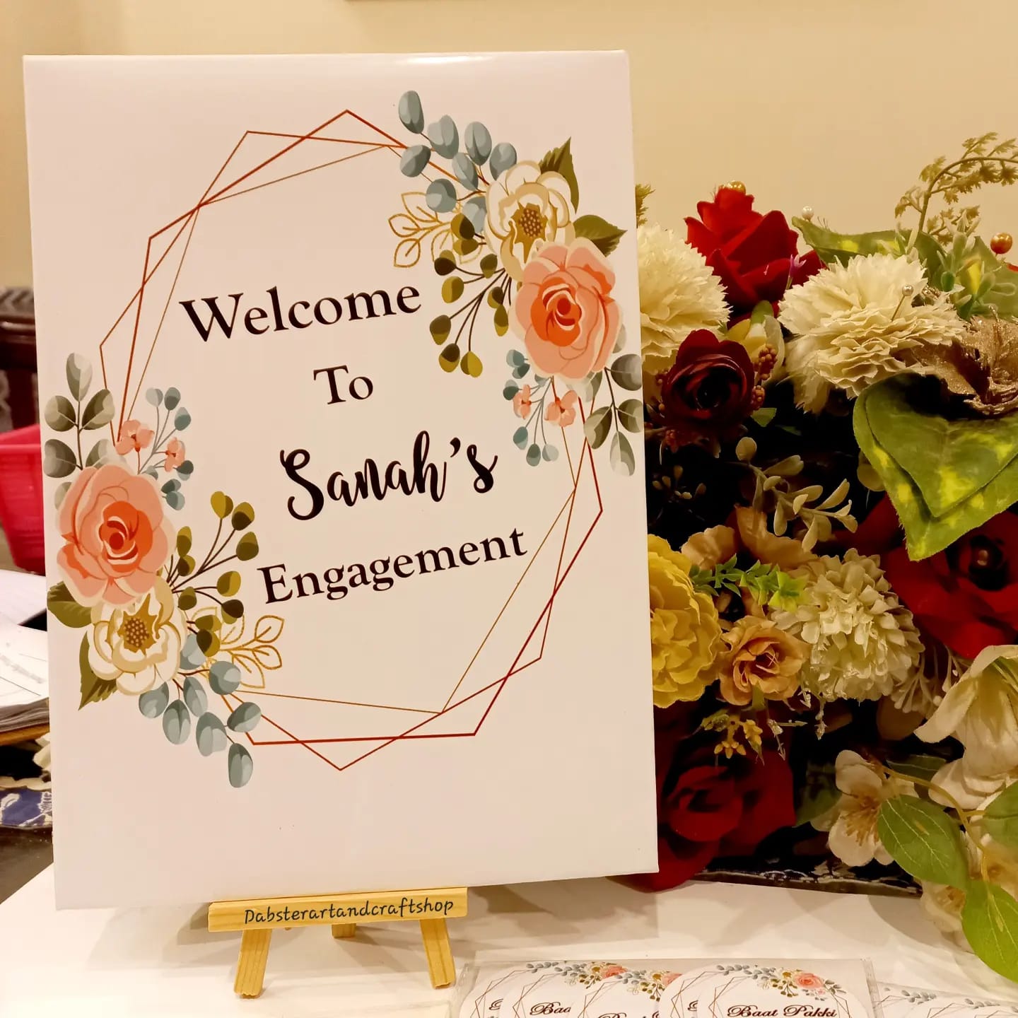 Customized Welcome Wooden Board A4/A3/Engagement Board