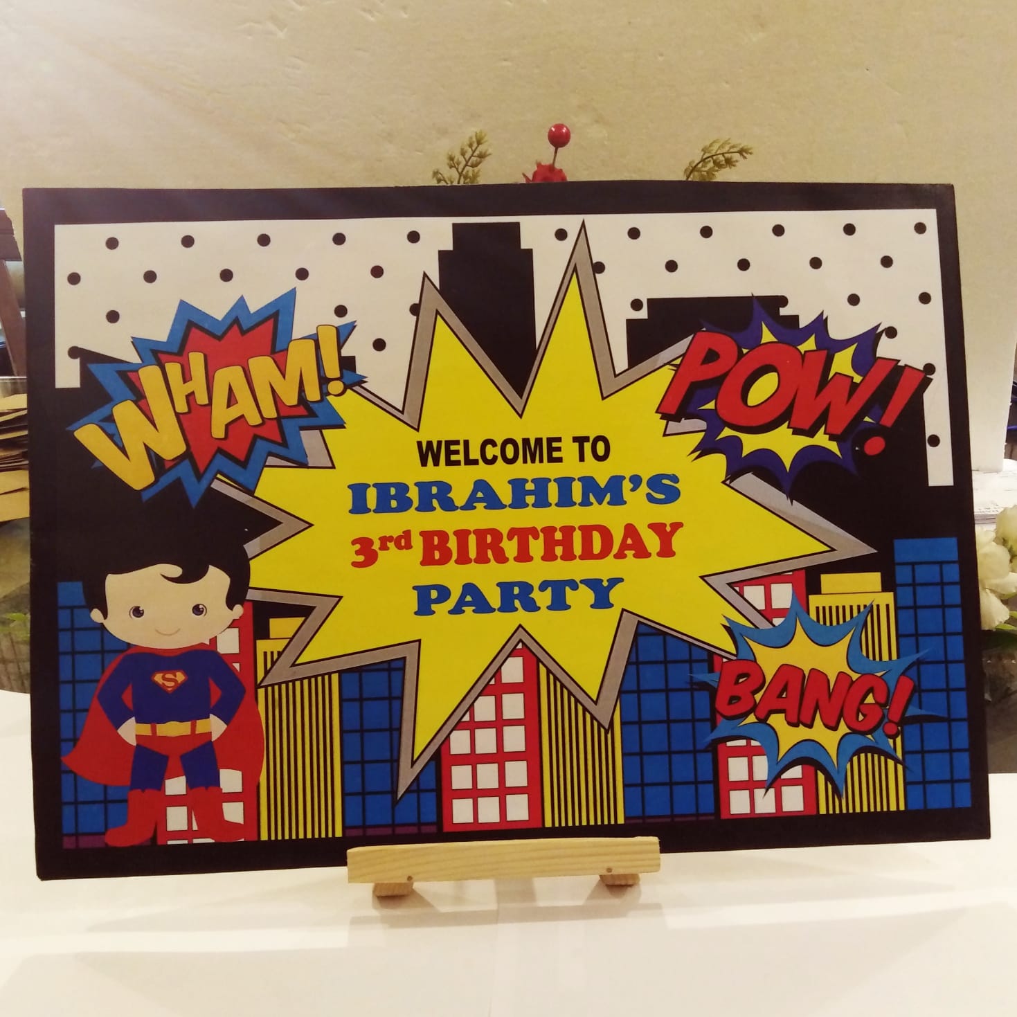 Customized Birthday Wooden Board A4/A3