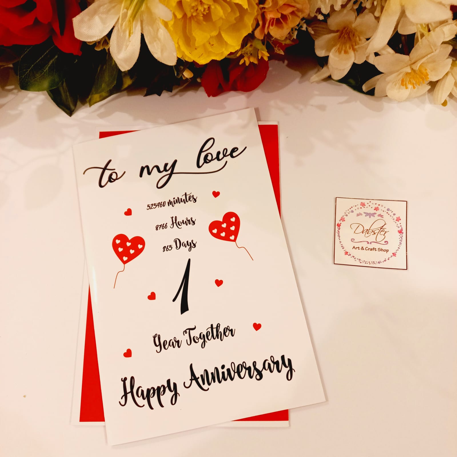 Anniversary Card with Beautiful Script