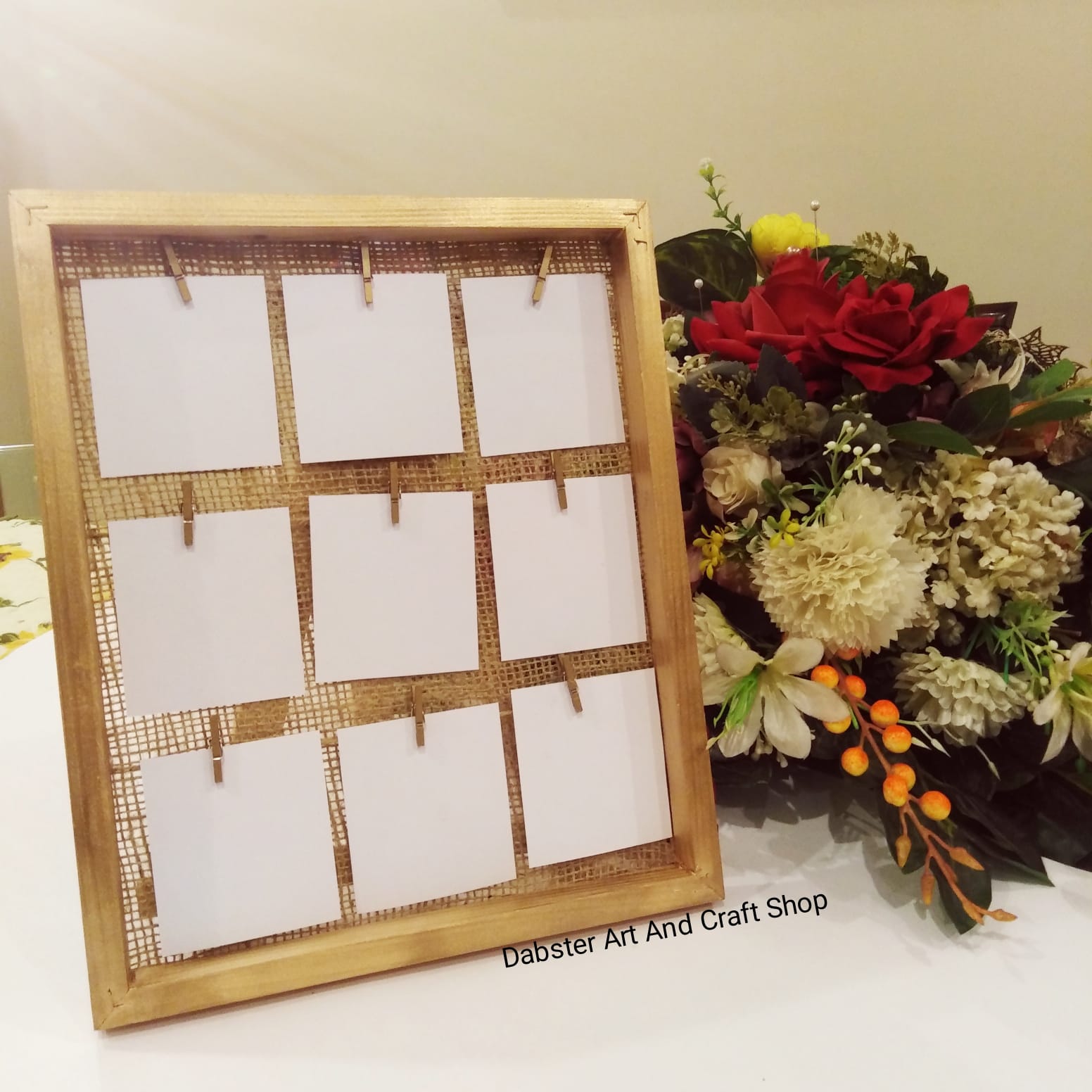 Wooden Polaroids Frame