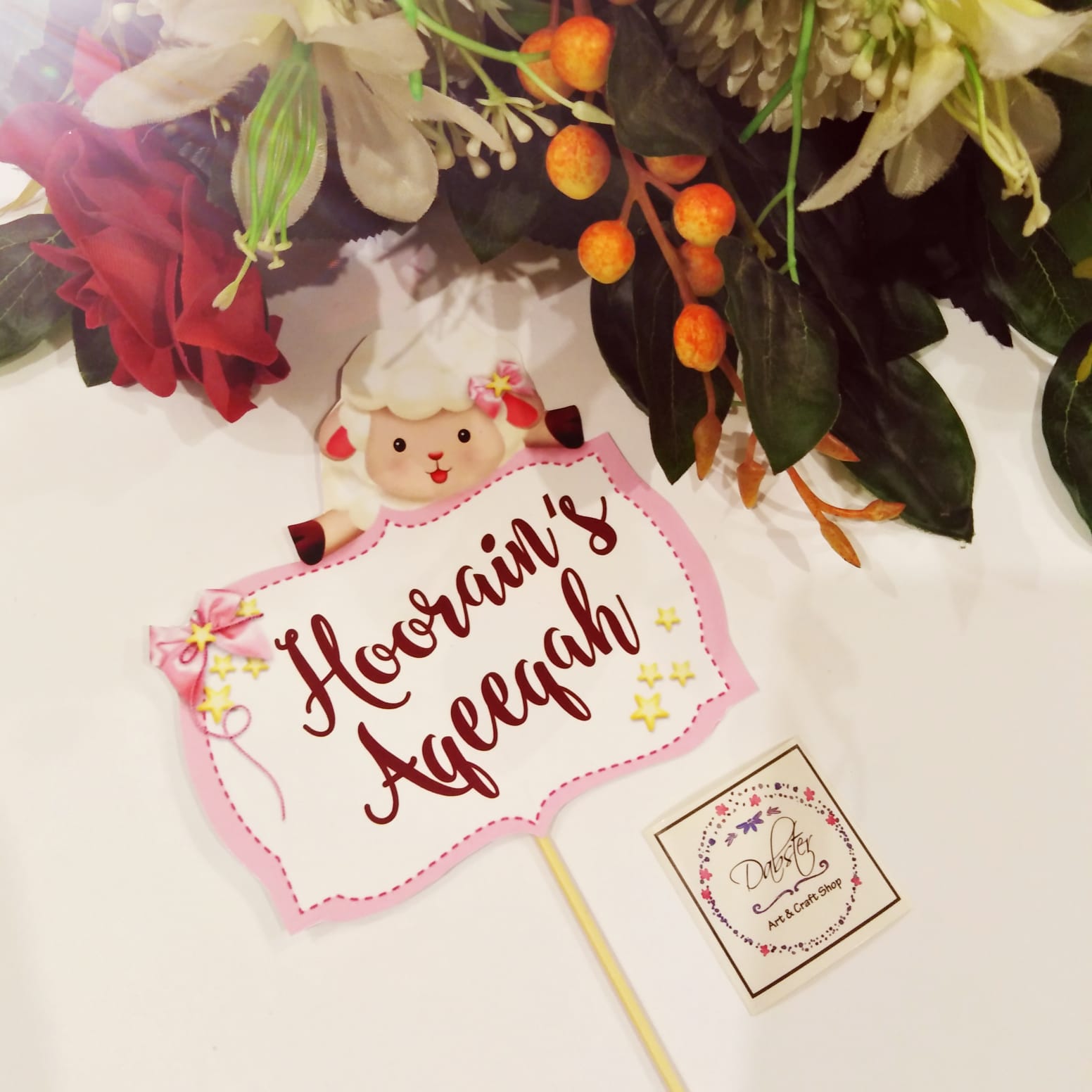 Aqeeqah Customised Cake Topper