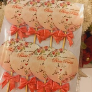 Floral Baat Pakki Methai Toppers/ Sweet Toppers