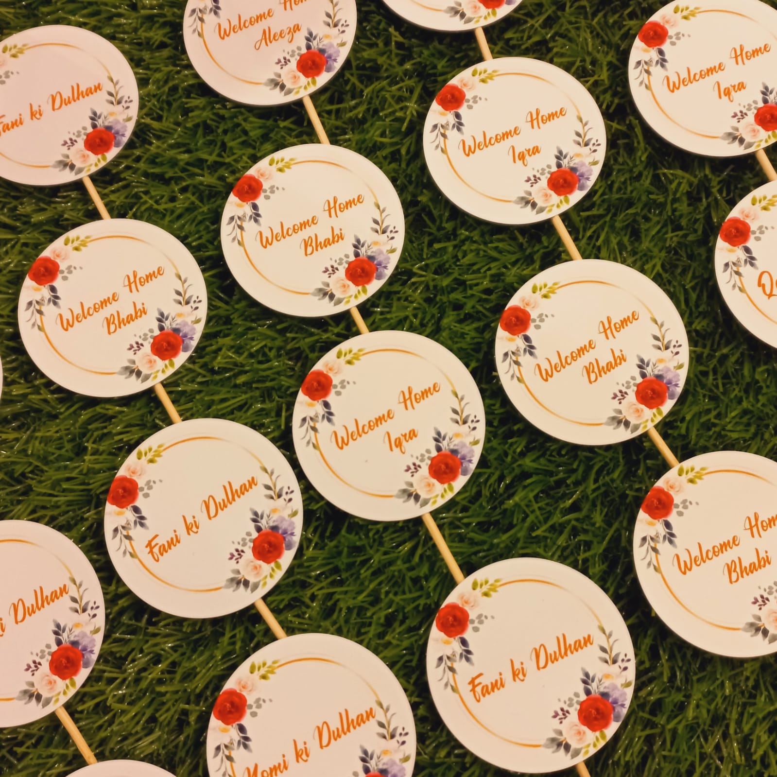 Customized  Methai Toppers/ Sweet Toppers