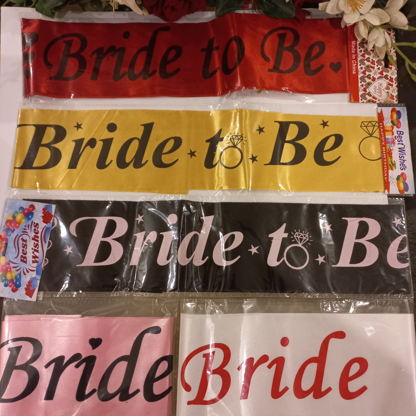 Elegant Bridal Shower Bride To Be Sash