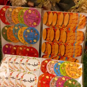 Floral Round  Mehndi Design/Dholki Theme Methai Toppers/Sweet Toppers
