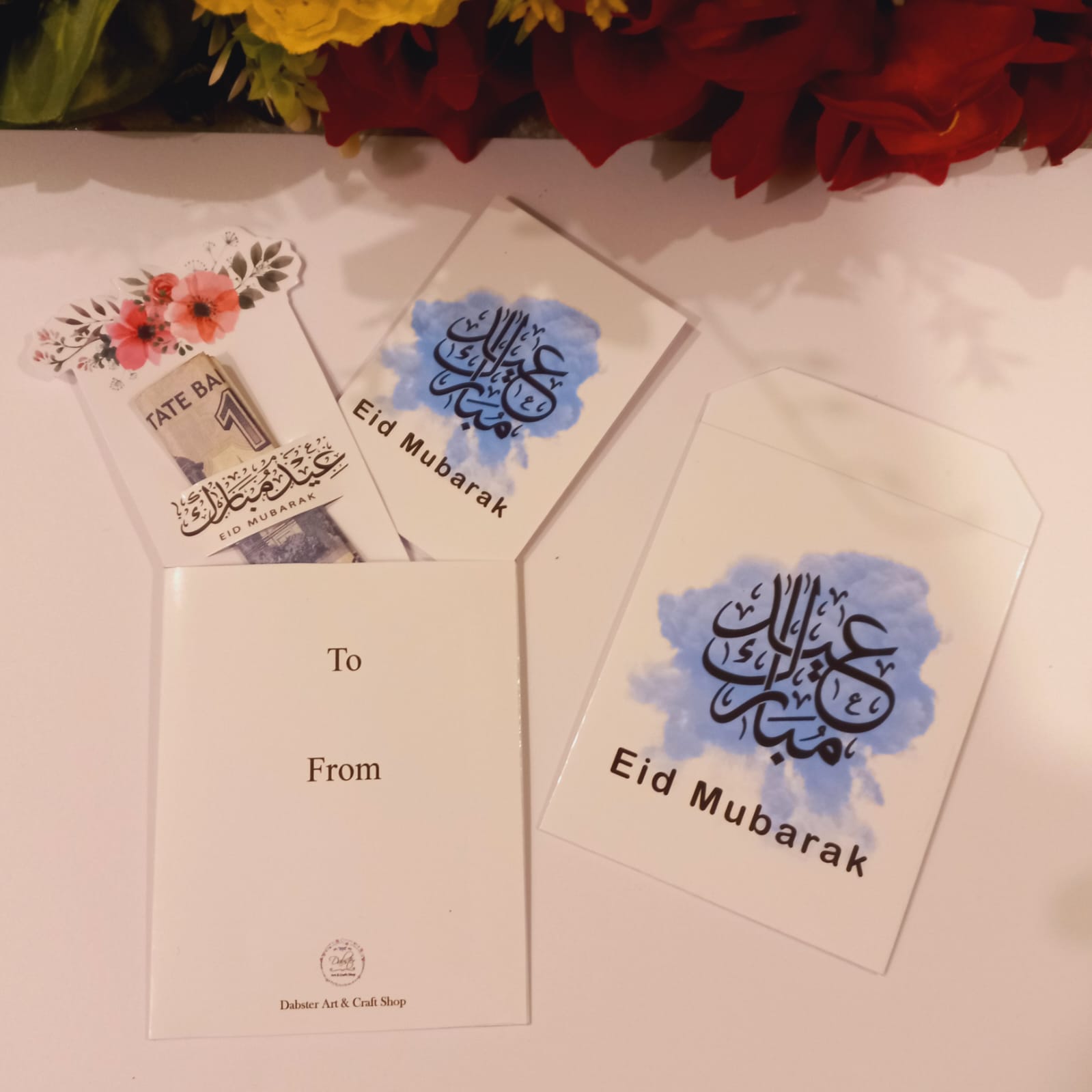 Eid ul Fitr Large Size Eidi Envelope & Card Set