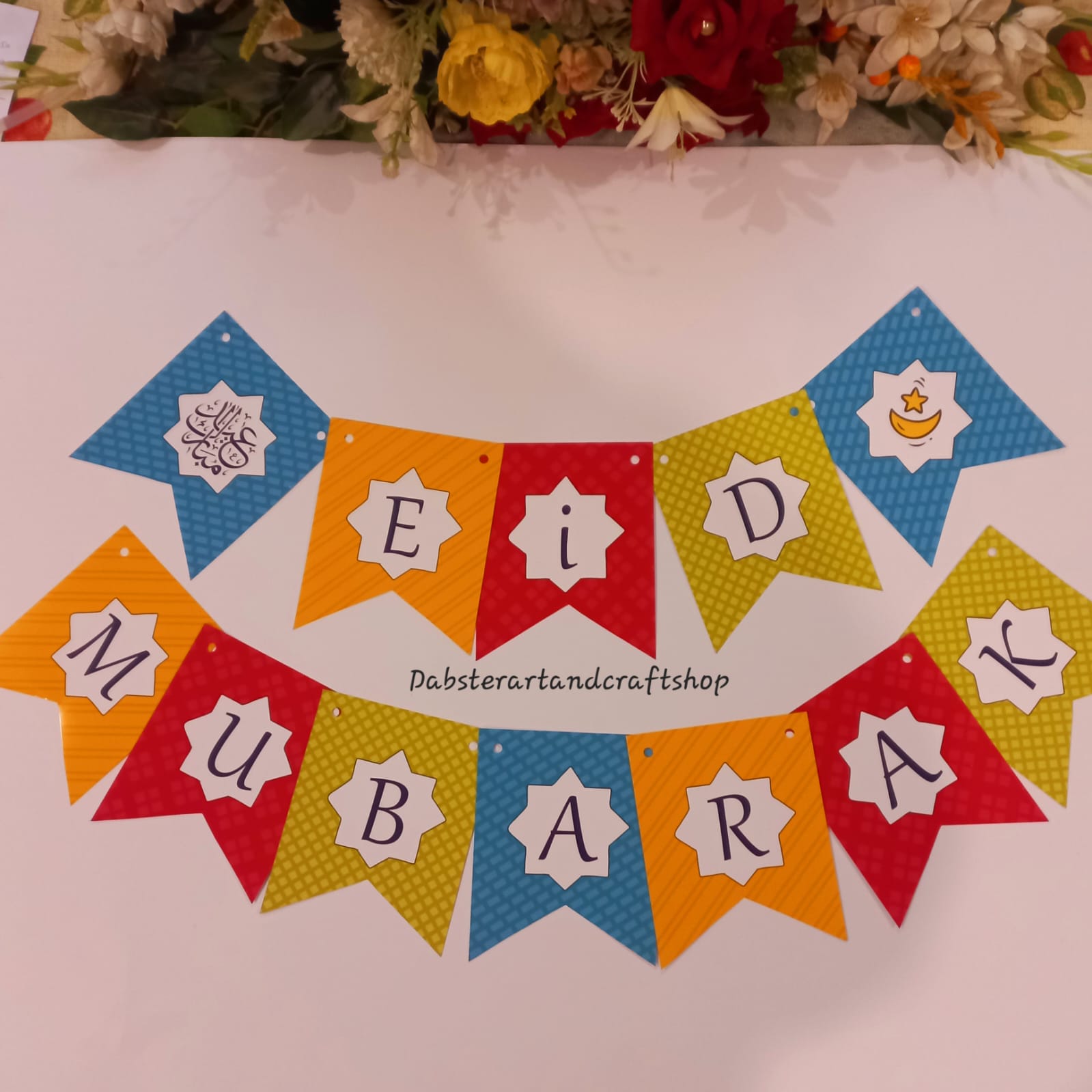Colourful Eid Mubarak Banner