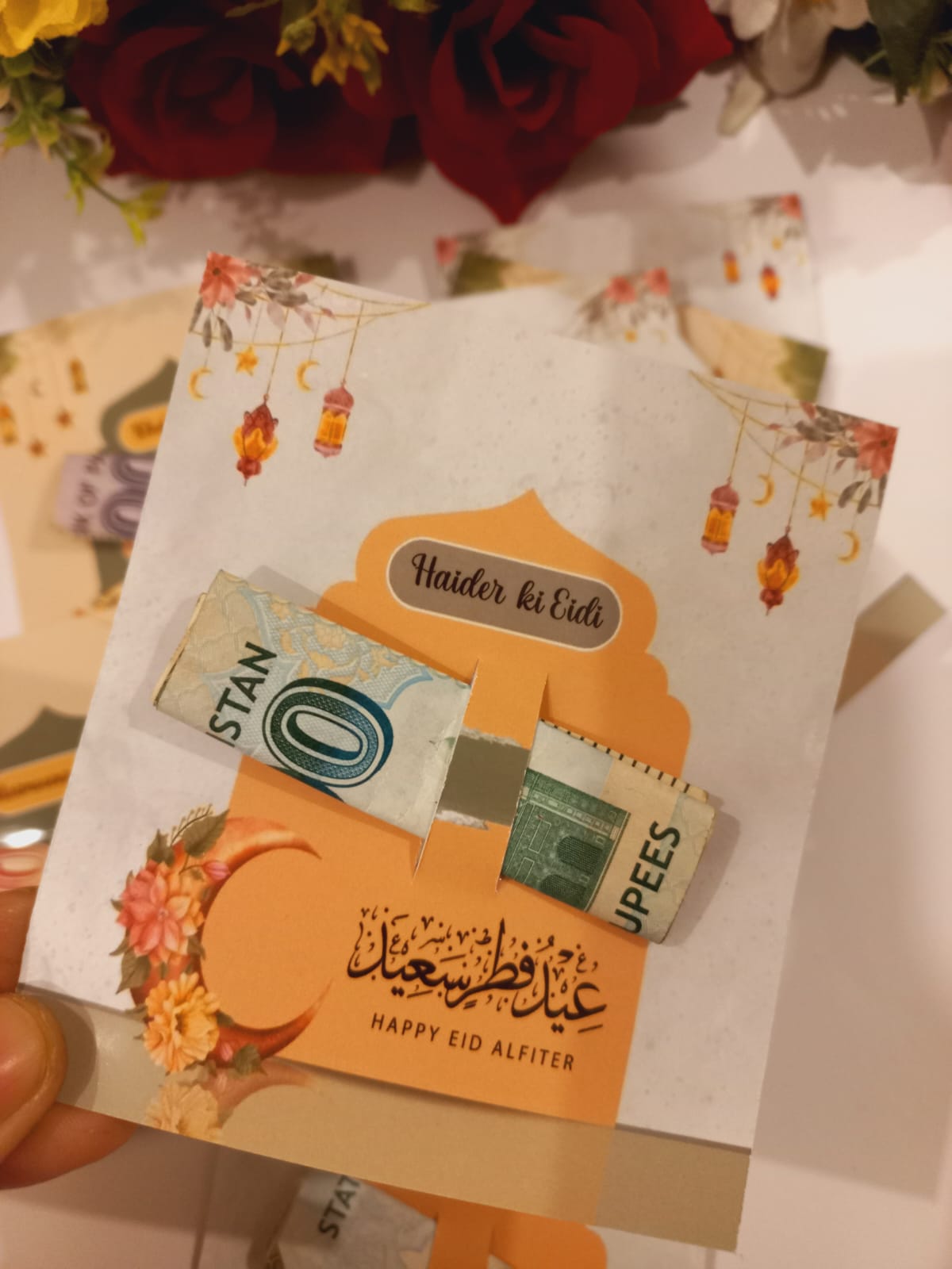 Kids Eid Tuck-in Cards For Eidi