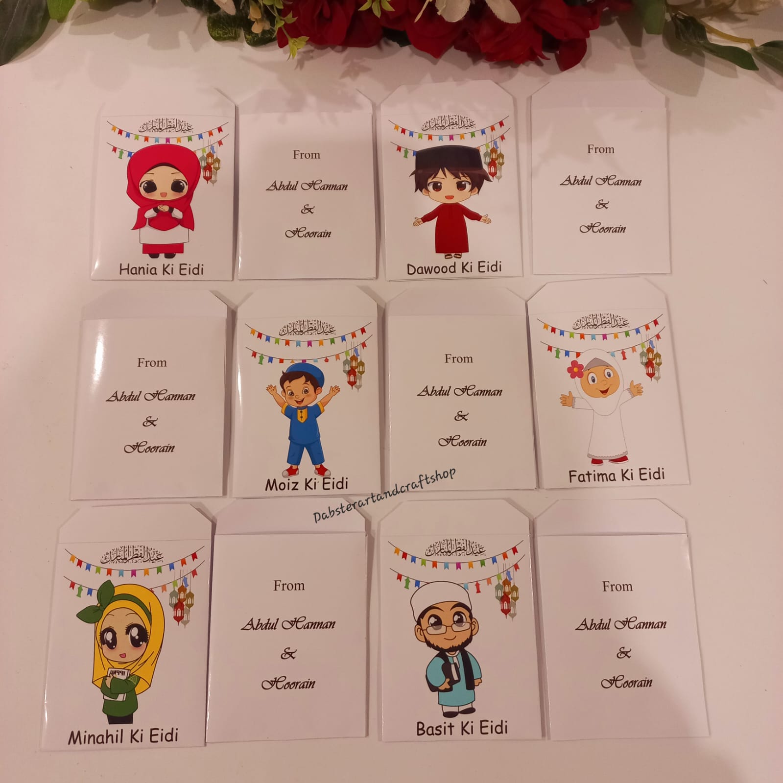 Customized Kids Eidi Envelope