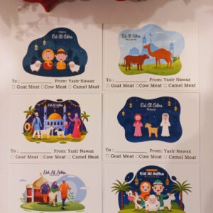 Eid ul Adha Meat Boxes Stickers