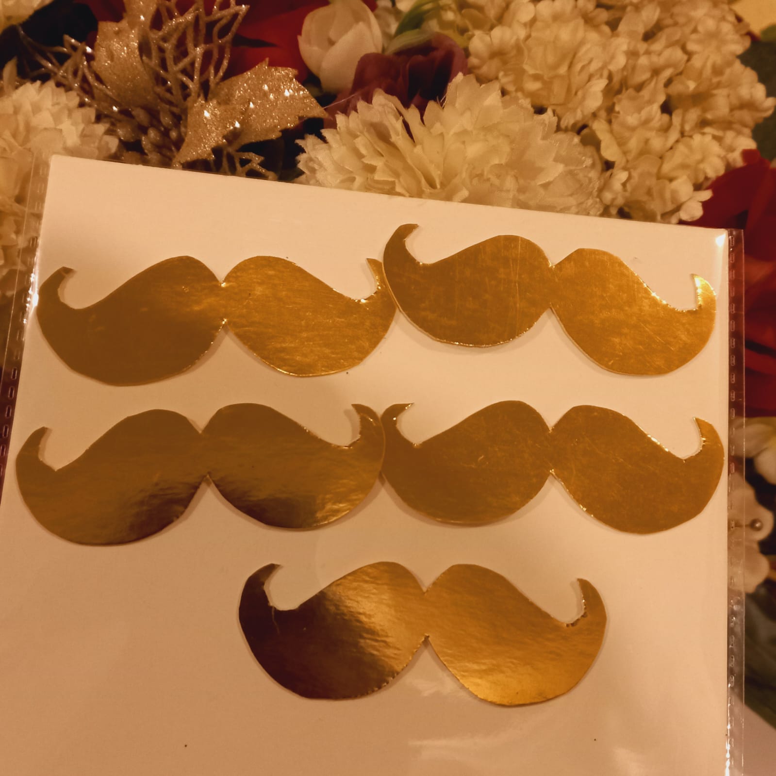 Father's Day Gold Moustaches