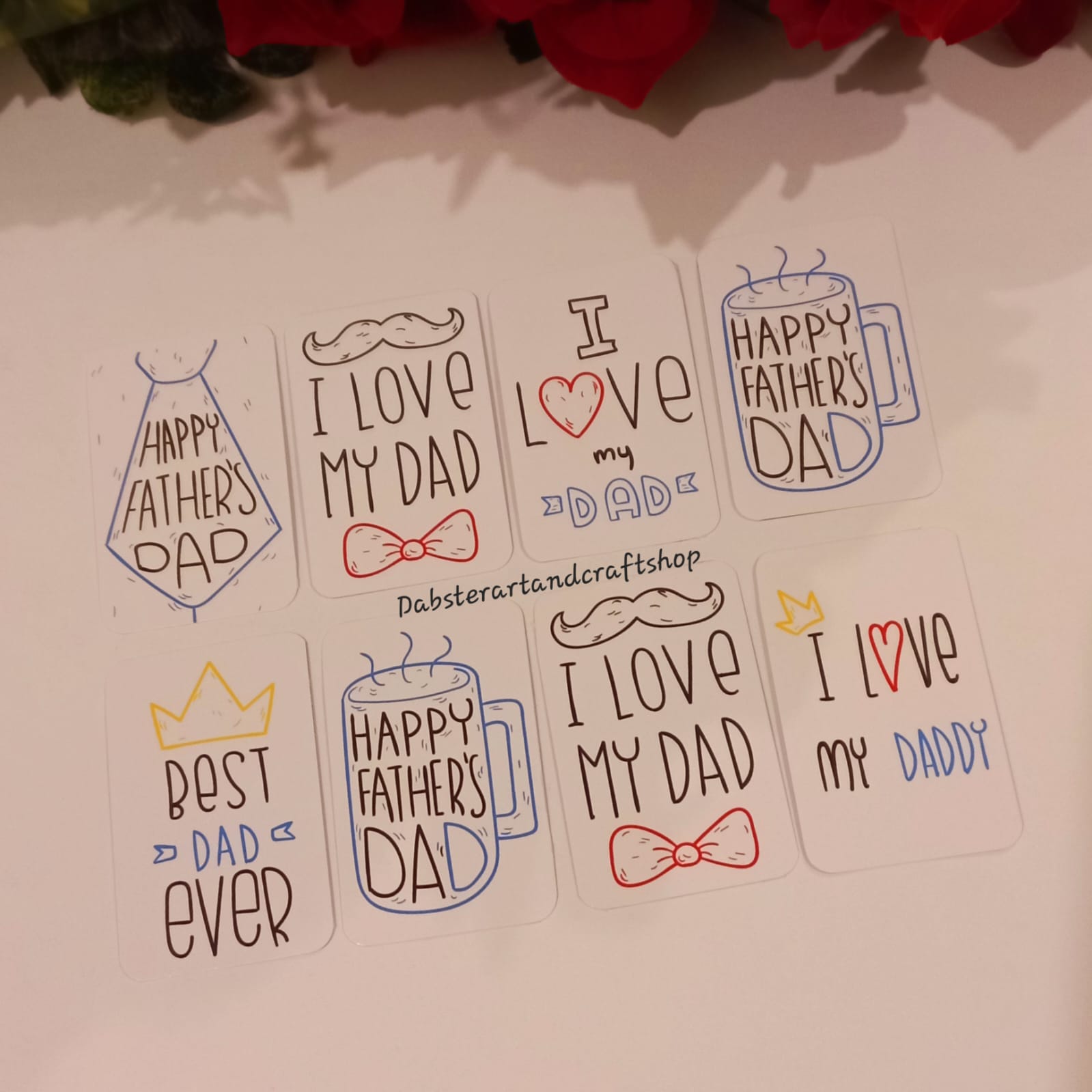 Personalized Father's Day Gifts Basket/Box Tags
