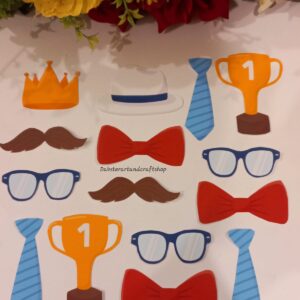 Traditional Father's Day Printed  Toppers Set