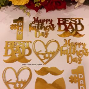 Creative Father's Day Gold Card sheet  Cutouts