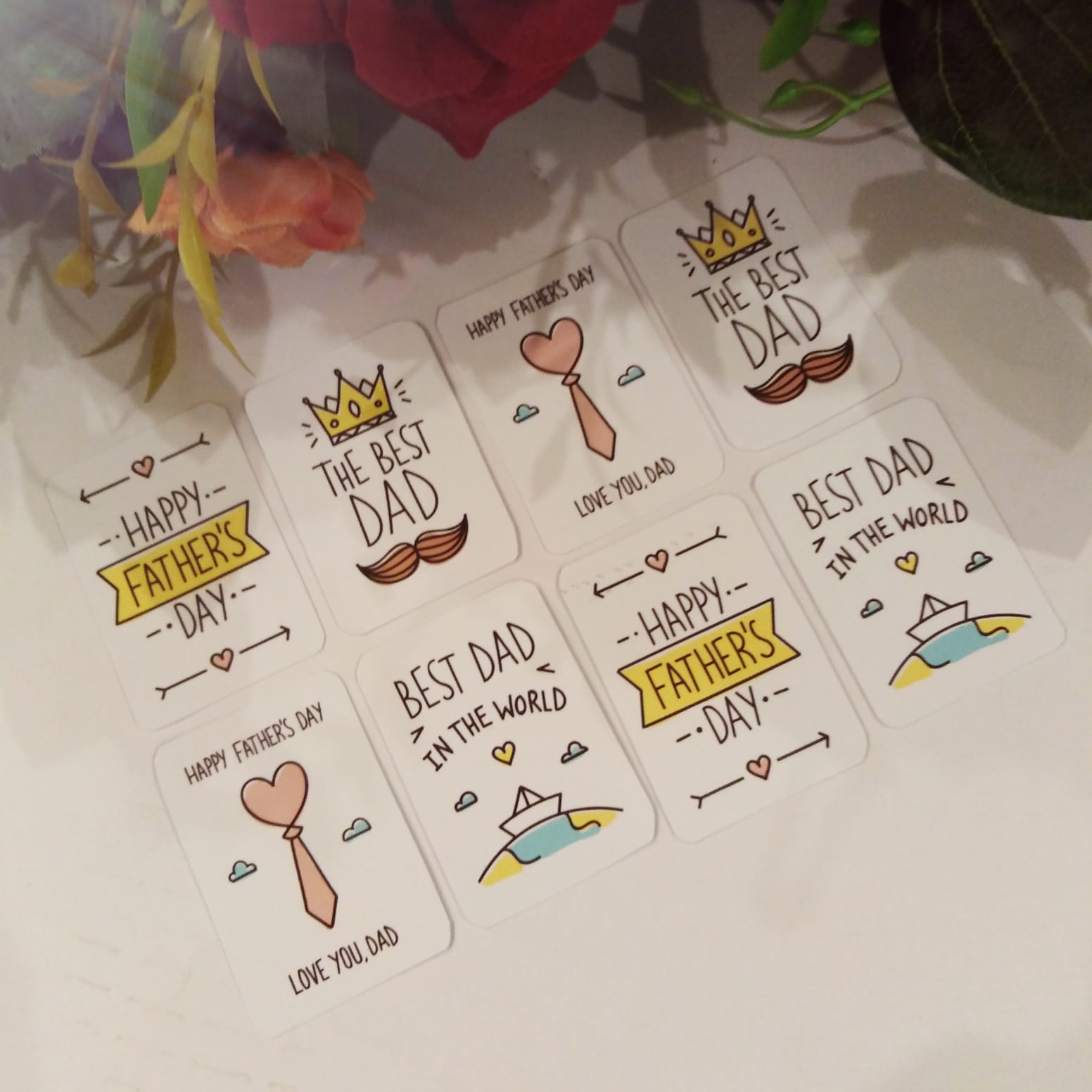 Charming Father’s Day Gifts Basket/Box  Tags