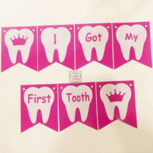 Tempting First Tooth Pink Theme Banner