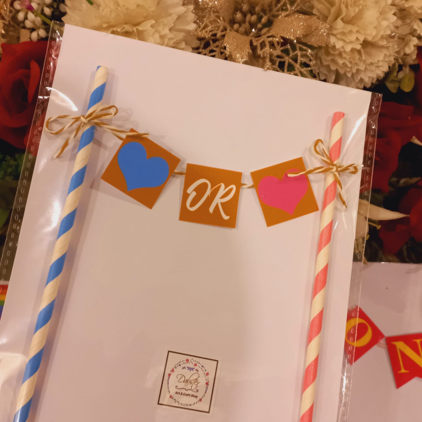 Unique Gender Reveal Printed Cake Topper
