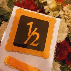 Half Birthday Backdrop Banner