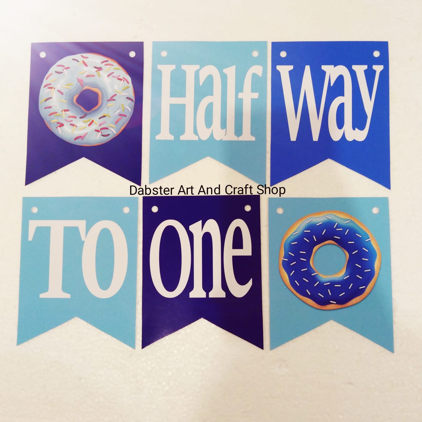 Half Birthday Backdrop Banner