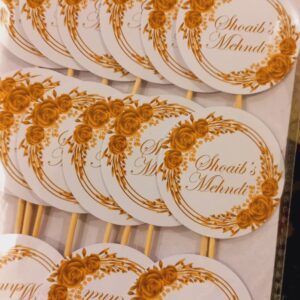 Floral Round  Mehndi Design/Methai Toppers