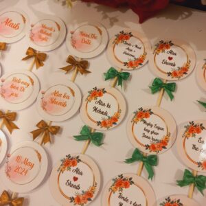 Mehndi Sweet Toppers