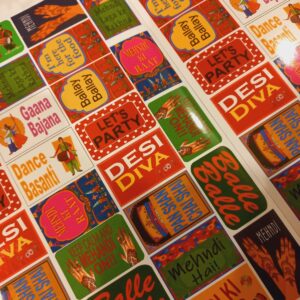 Traditional Mehndi Design Gift Tags with Elegant Swirls/Mehndi Favor Tags
