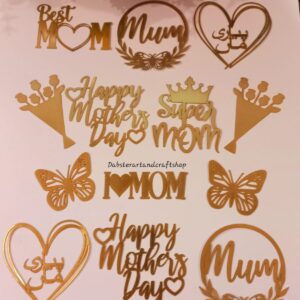 Creative Mother's Day Gold Card sheet  Cutouts