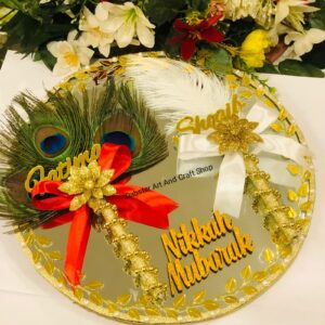 Customised Classic Nikkah Pens With Mirror Tray /Qabool Hai Nikkah Pens