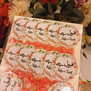 Qabool Hai Floral Methai Toppers/ Sweet Toppers