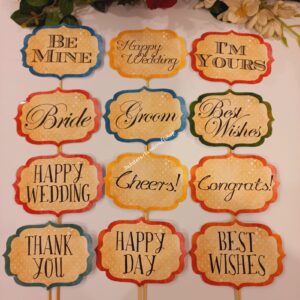 Stylish Wedding Photo Booth Props/Digital Props/Wedding Props