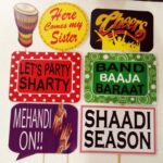 Mehndi & Dholki Photo Booth Props/Digital Props/Wedding Props