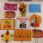 Mehndi & Dholki Photo Booth Props/Digital Props/Wedding Props