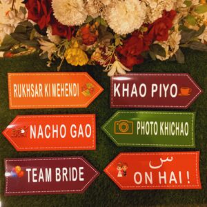 Creative Dholki Event Entrance Props/Digital Props/Wedding Props
