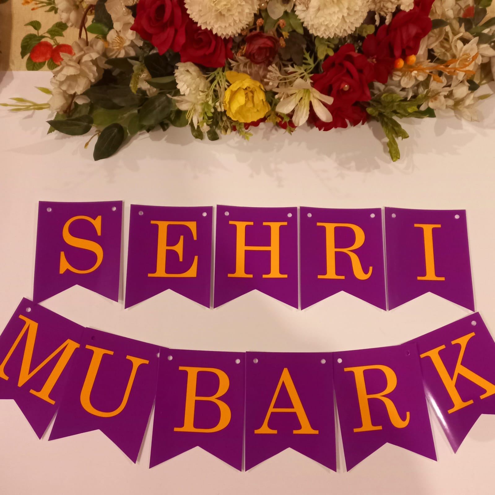 Ramadan Kareem First Sehri Backdrop Banner