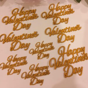 Valentine's Day Stylish Glitter Toppers