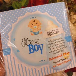 Welcome Baby Customized Sweet Boxes Stickers