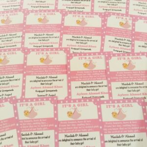 Welcome Baby Customized Tags