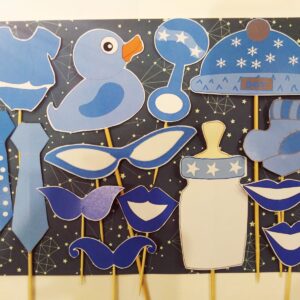 Baby Shower Blue Party Props Set